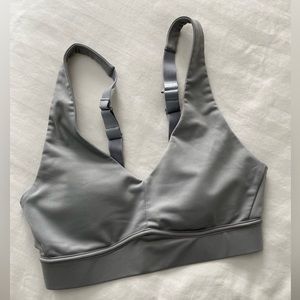 Gray Fabletics sports bra size small